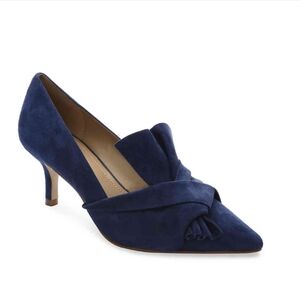 Gunmetal Felona Pump | Navy blue womens shoes, Suede Leather Size 8M